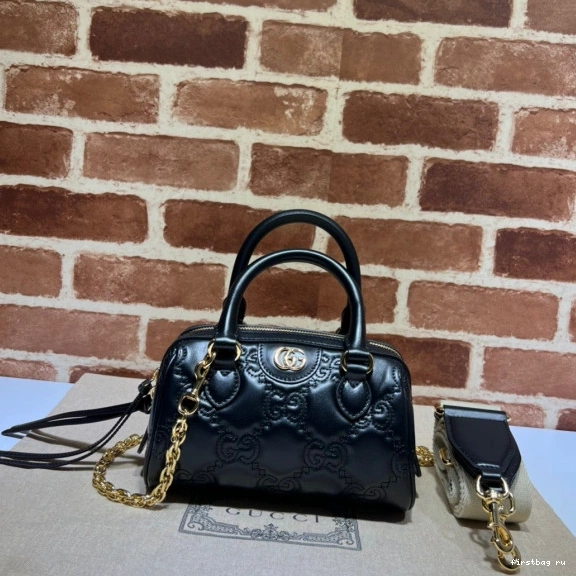 Firstbag ru bag GG matelassé handle leather top GUCCI 0823